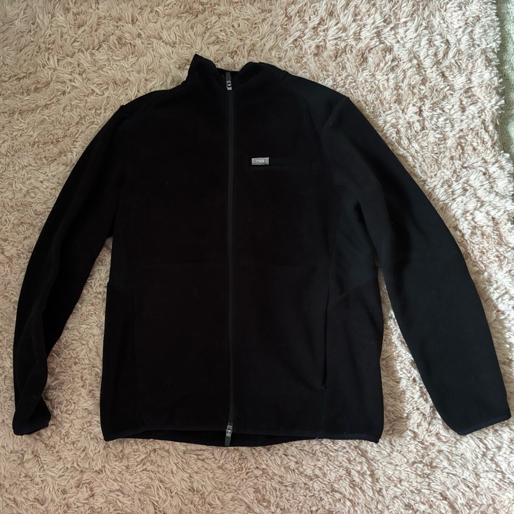 Figs on shift fleece jacket